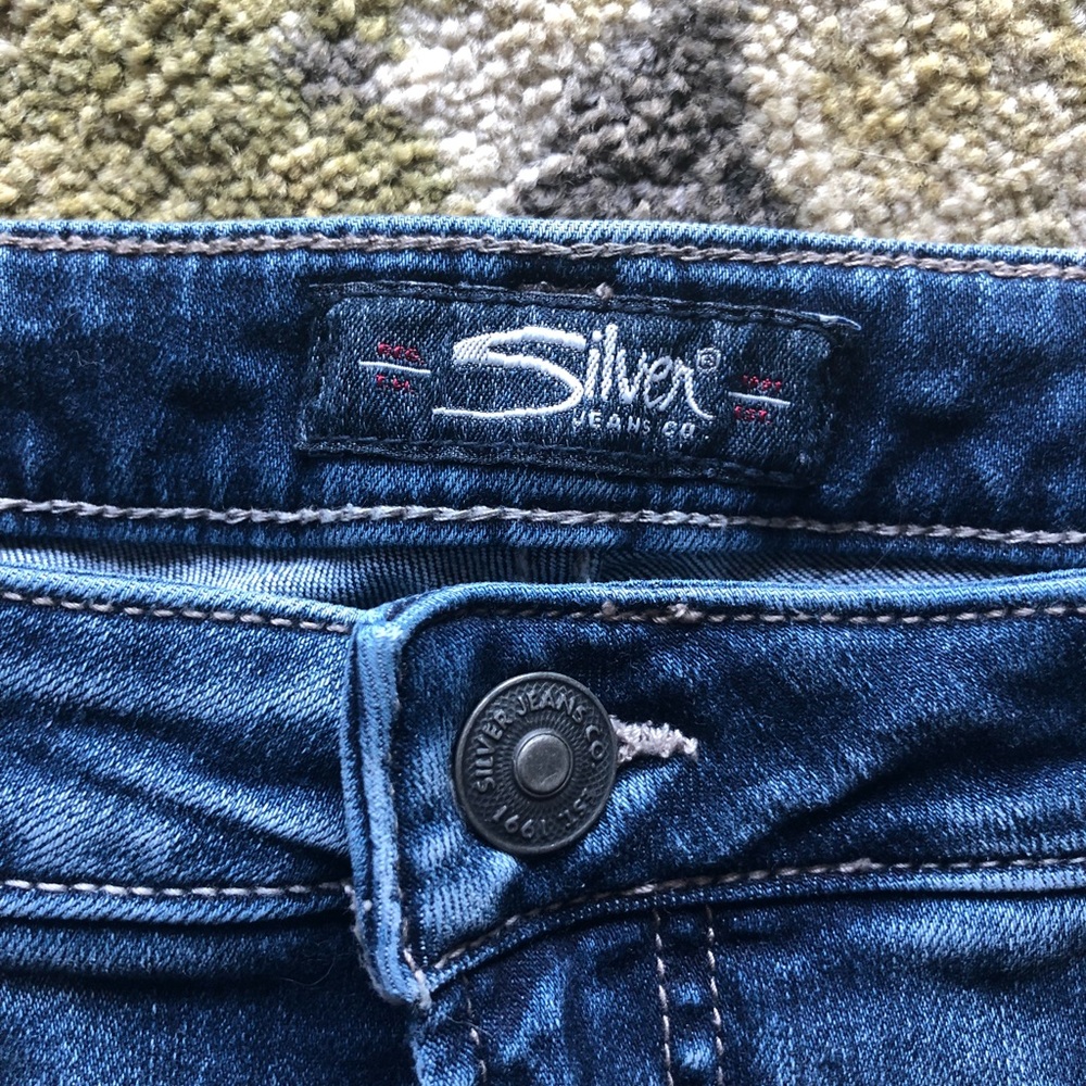 Silver jeans Mazy boot crop 16w